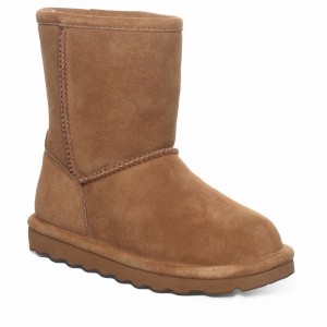 Kids' Bearpaw Elle Youth Boots Brown | SWD10058TO