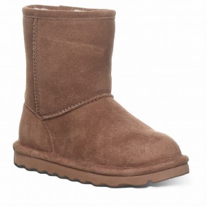 Kids' Bearpaw Elle Youth Boots Brown | SZW861BI