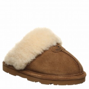 Kids' Bearpaw Loki Youth Slippers Brown | IBO4315QD