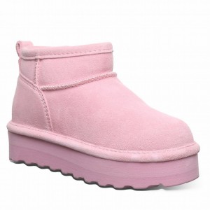 Kids' Bearpaw Retro Shorty Youth Boots Pink | MUS9726QH