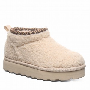 Kids' Bearpaw Snuggle Daphne Deco Youth Boots Beige | VIL856JB