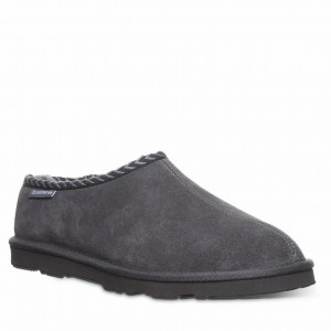 Men Bearpaw Beau Slippers Gray | FRT9252LO