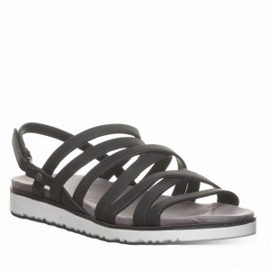 Women Bearpaw Crete Sandals Black | EZA9538XY