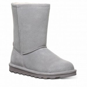 Women Bearpaw Elle Short Boots Grey | FQG2880OZ