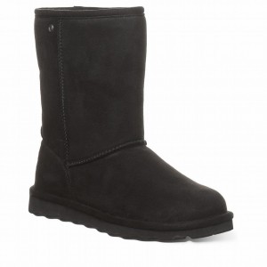 Women Bearpaw Elle Short Vegan Boots Black | WVG8944CF