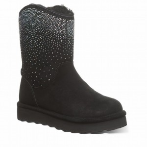 Women Bearpaw Glam Platform Lo Boots Black | WLE3780FX