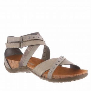 Women Bearpaw Julianna II Sandals Grey | GMU6828XK