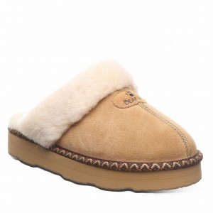 Women Bearpaw Loki Platform Lo Deco Slippers Brown | PLE8076BH