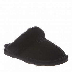 Women Bearpaw Loki Slippers Black | HOS4275SM