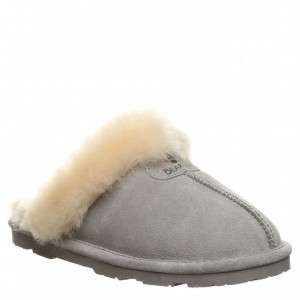 Women Bearpaw Loki Slippers Grey | QXR678UQ