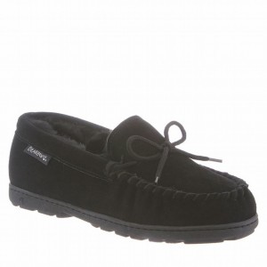 Women Bearpaw Mindy Wide Slippers Black | PGZ488CZ