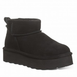 Women Bearpaw Retro Shorty Platform Boots Black | OIC2077GW