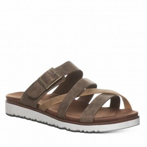 Women Bearpaw Rhodes Sandals Brown | AGQ8682ND