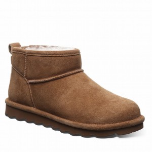 Women Bearpaw Shorty Ankle Boots Brown | WEM6264BD