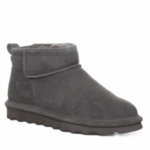 Women Bearpaw Shorty Ankle Boots Grey | CLX5348GV