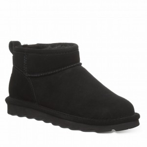 Women Bearpaw Shorty Wide Boots Black | LJB5820DV