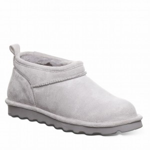 Women Bearpaw Super Shorty Vegan Boots Grey | LUY937ET