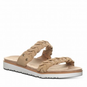 Women Bearpaw Thessa Sandals Brown | IAF588PK