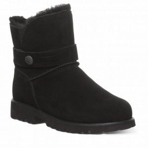 Women Bearpaw Wellston Boots Black | HMQ7359RG