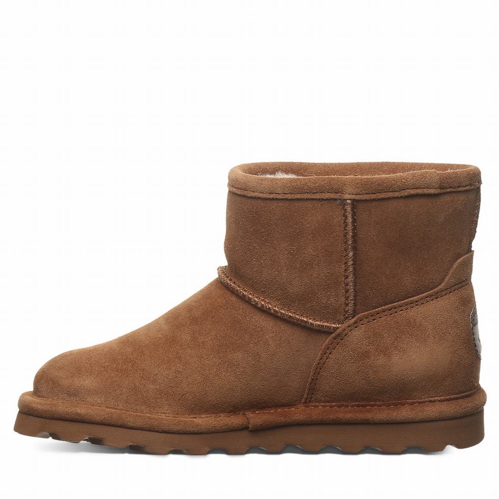 Kids' Bearpaw Alyssa Youth Boots Brown | ZAN4445FJ