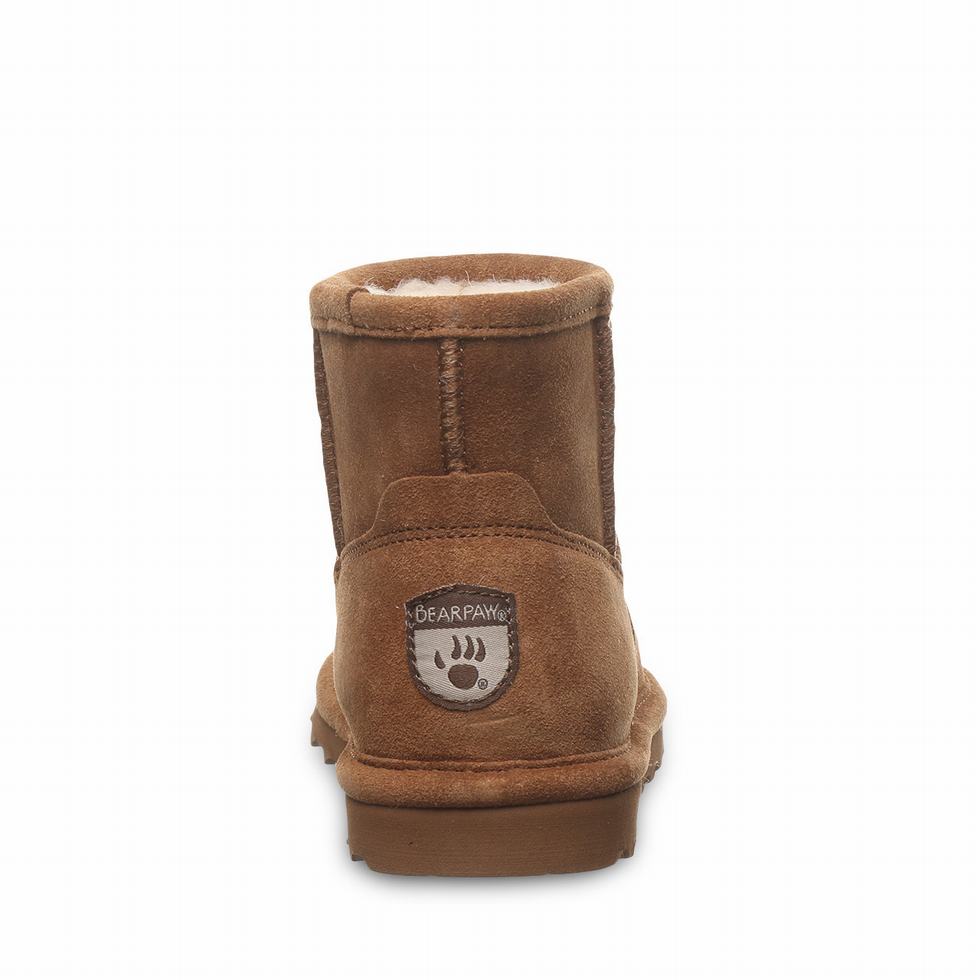 Kids' Bearpaw Alyssa Youth Boots Brown | ZAN4445FJ