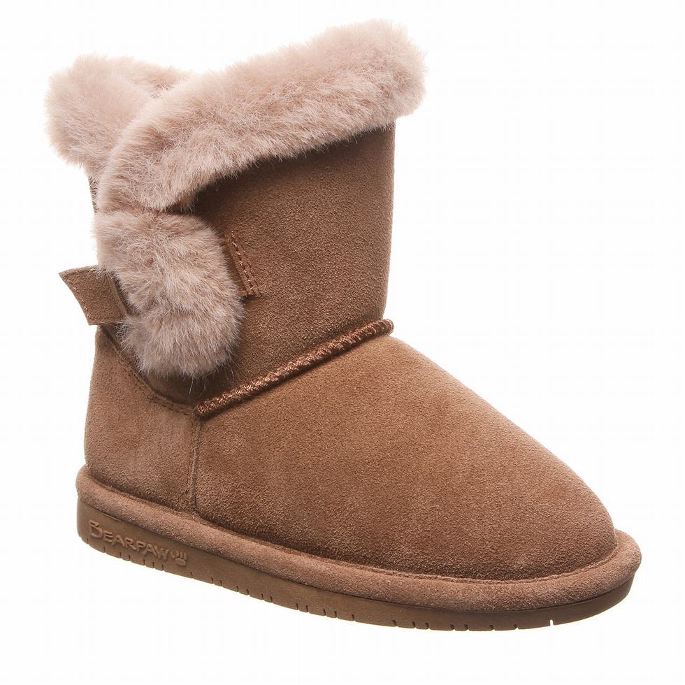 Kids\' Bearpaw Betsey Youth Boots Brown | BSZ319EX