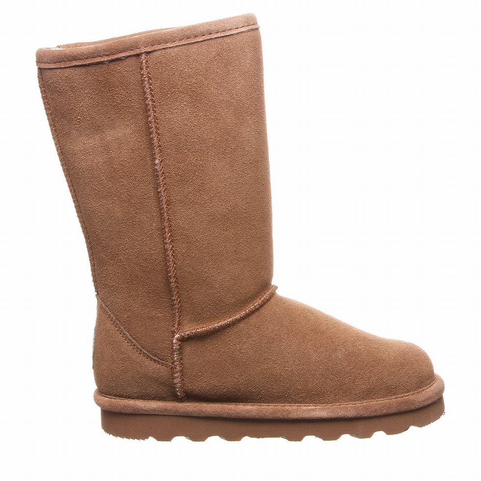 Kids' Bearpaw Elle Tall Youth Boots Brown | VFG1284HO