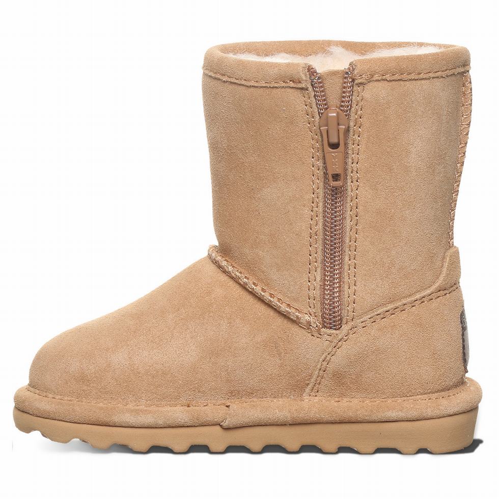 Kids' Bearpaw Elle Toddler Zipper Boots Brown | GYE2869PB