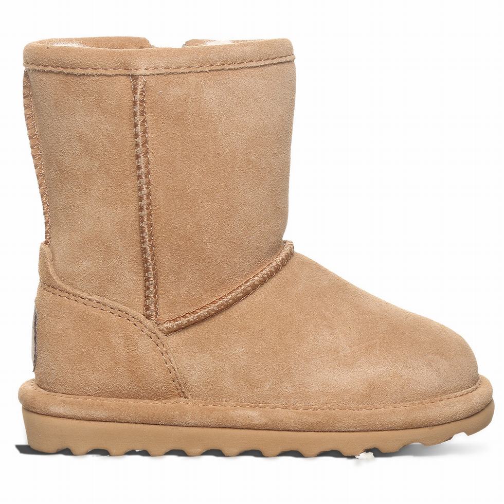 Kids' Bearpaw Elle Toddler Zipper Boots Brown | GYE2869PB