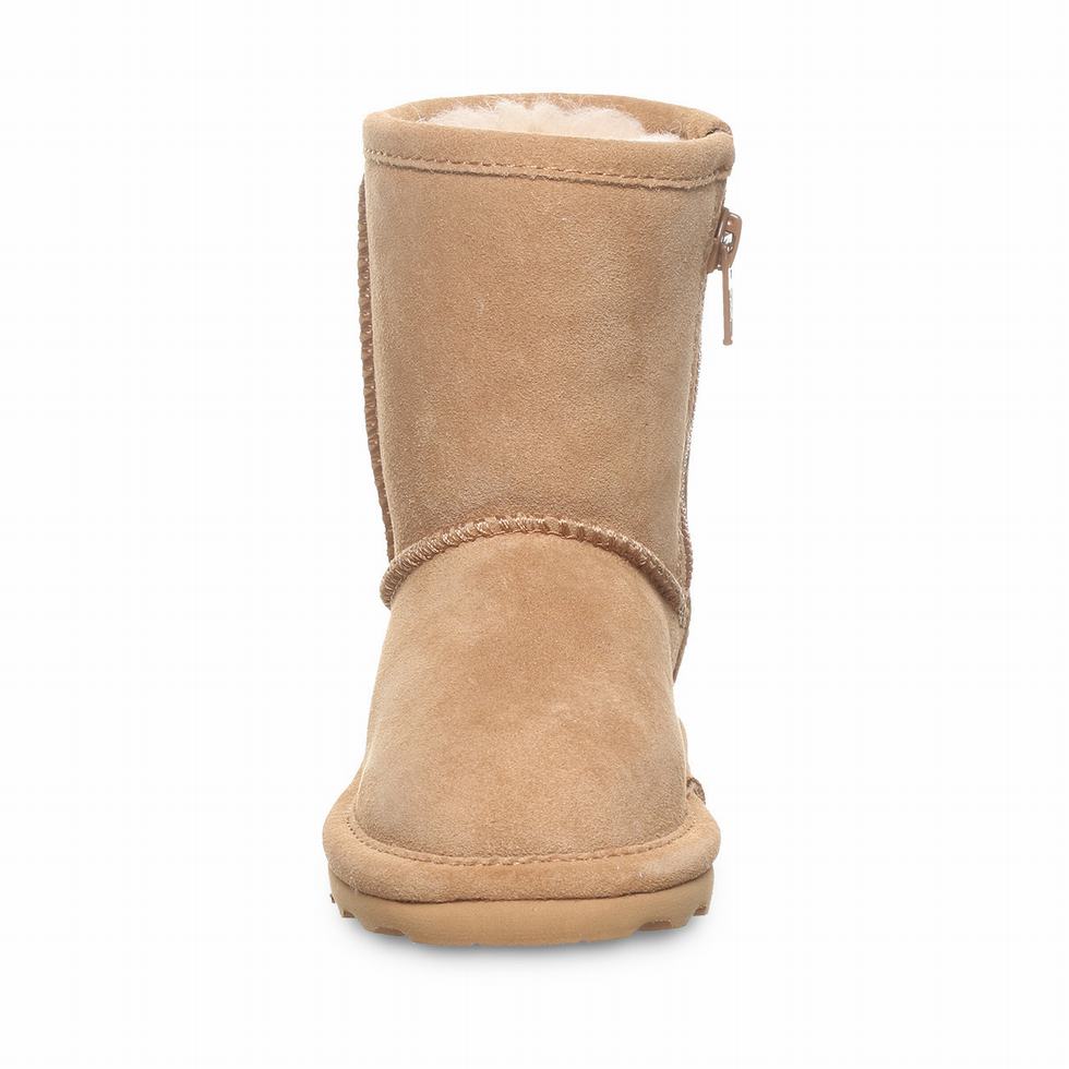 Kids' Bearpaw Elle Toddler Zipper Boots Brown | GYE2869PB