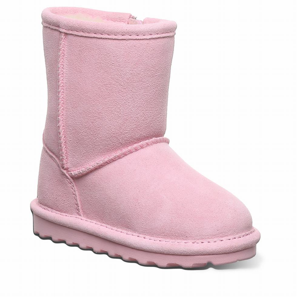 Kids\' Bearpaw Elle Toddler Zipper Boots Pink | OEA4067BM