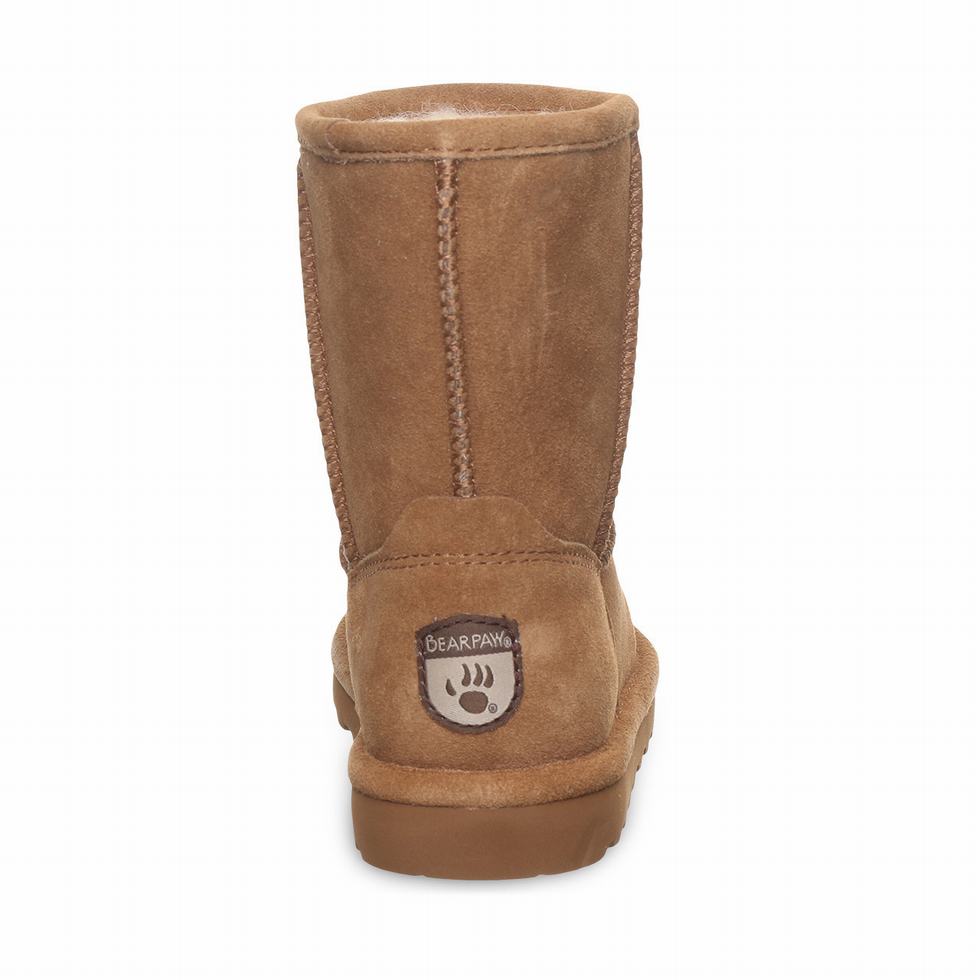 Kids' Bearpaw Elle Youth Boots Brown | SWD10058TO