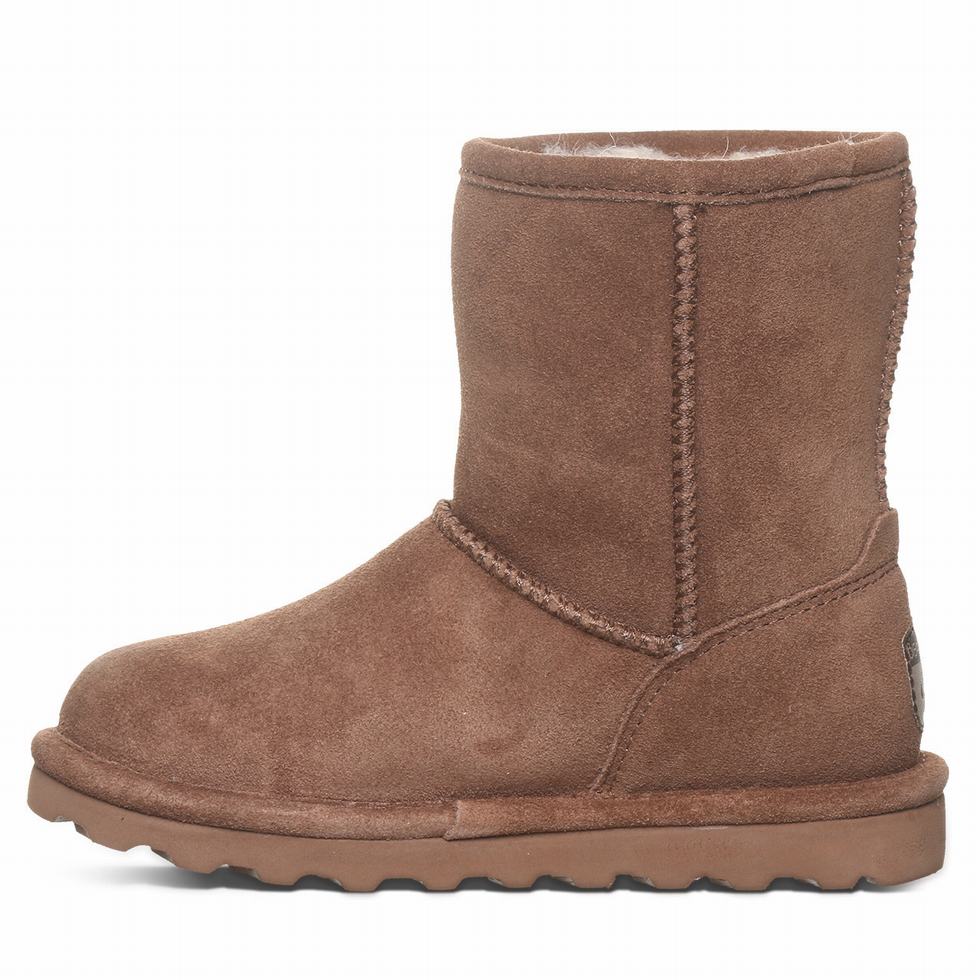 Kids' Bearpaw Elle Youth Boots Brown | SZW861BI