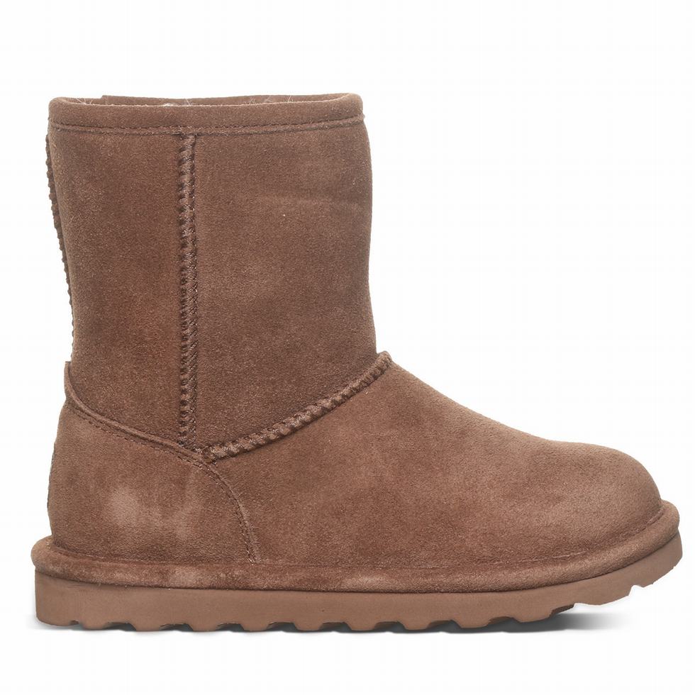 Kids' Bearpaw Elle Youth Boots Brown | SZW861BI