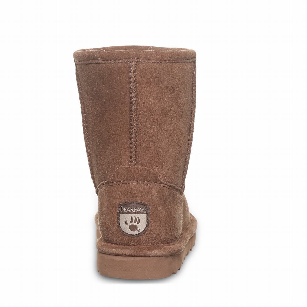 Kids' Bearpaw Elle Youth Boots Brown | SZW861BI