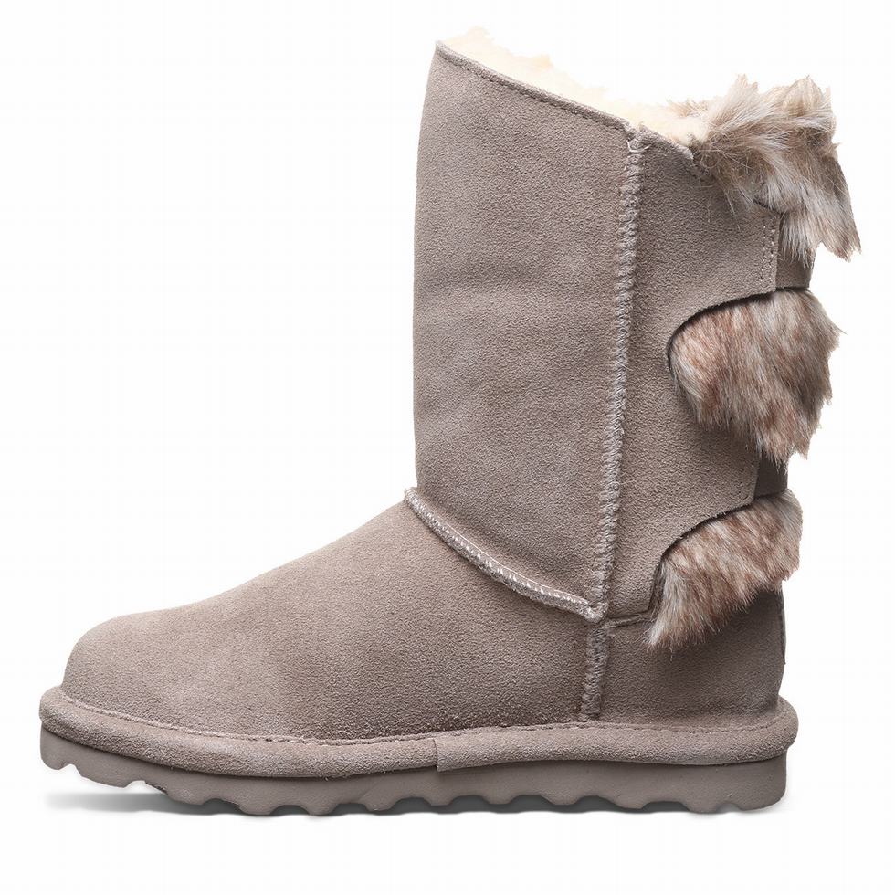 Kids' Bearpaw Eloise Youth Boots Grey | JZU2541IB