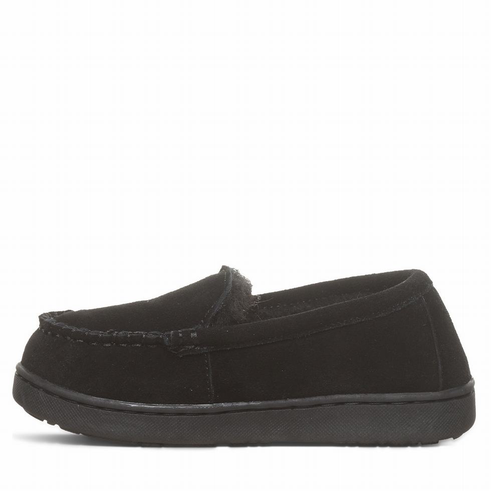 Kids' Bearpaw Jamie Youth Slippers Black | PXE2434SC