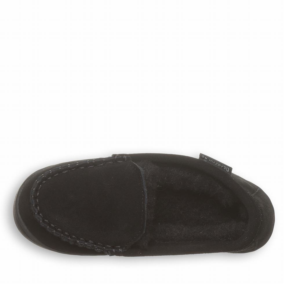 Kids' Bearpaw Jamie Youth Slippers Black | PXE2434SC