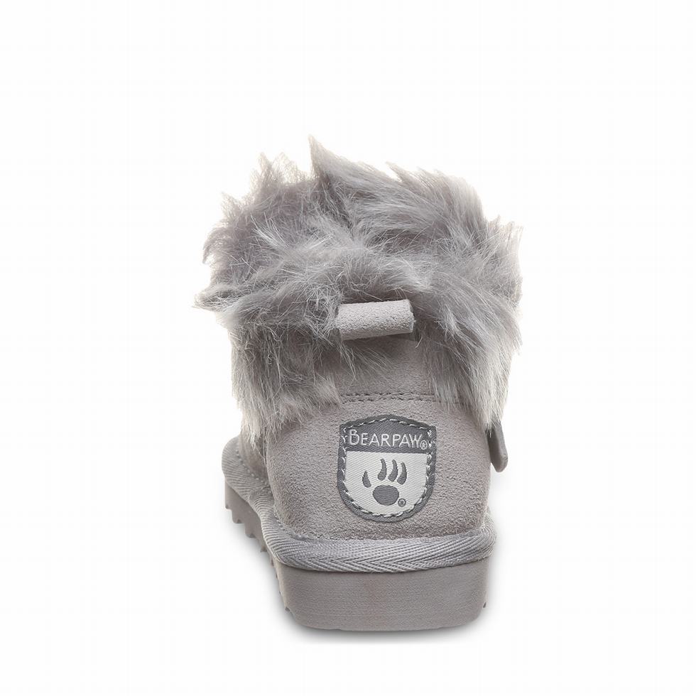 Kids' Bearpaw Jasmine Toddler Boots Grey | WPQ2887OR