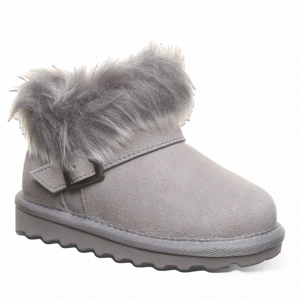 Kids\' Bearpaw Jasmine Toddler Boots Grey | WPQ2887OR