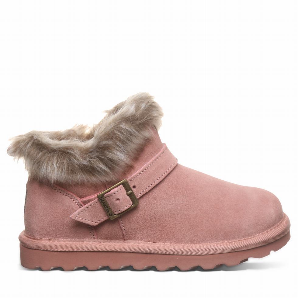 Kids' Bearpaw Jasmine Youth Boots Pink | JJC970YI