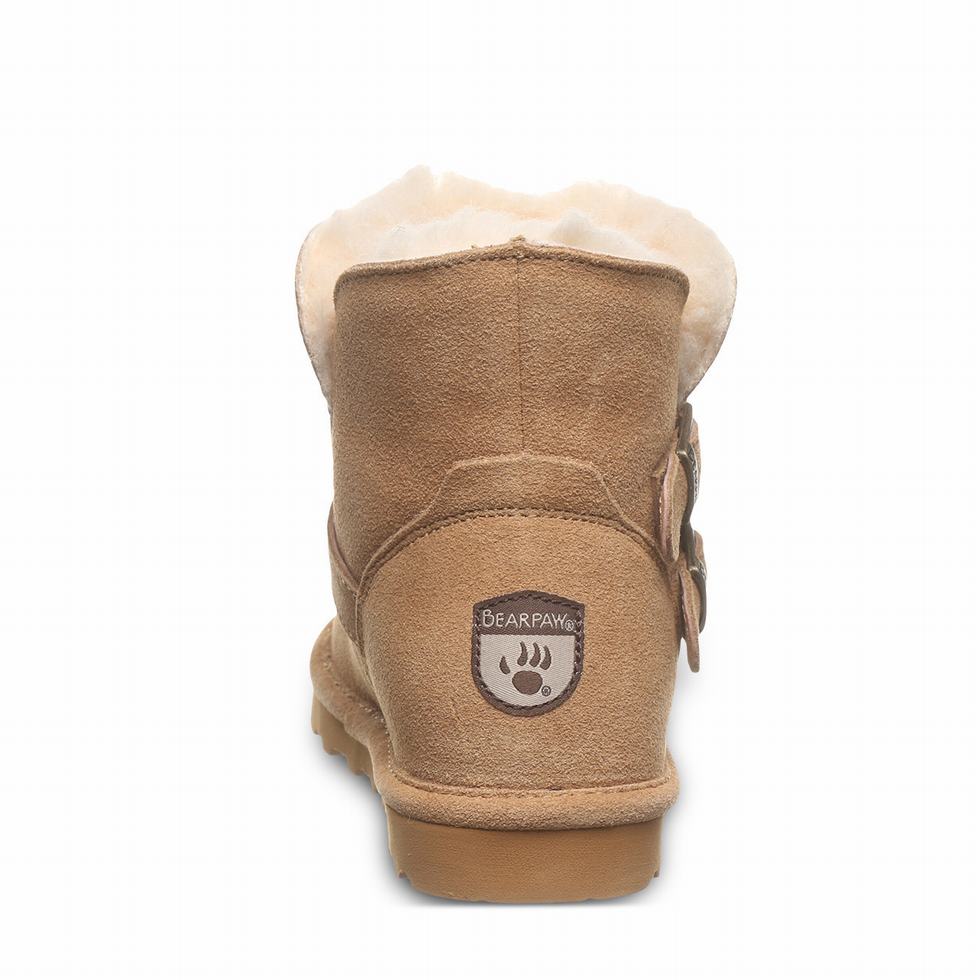 Kids' Bearpaw Katya Youth Boots Brown | URY1093OK