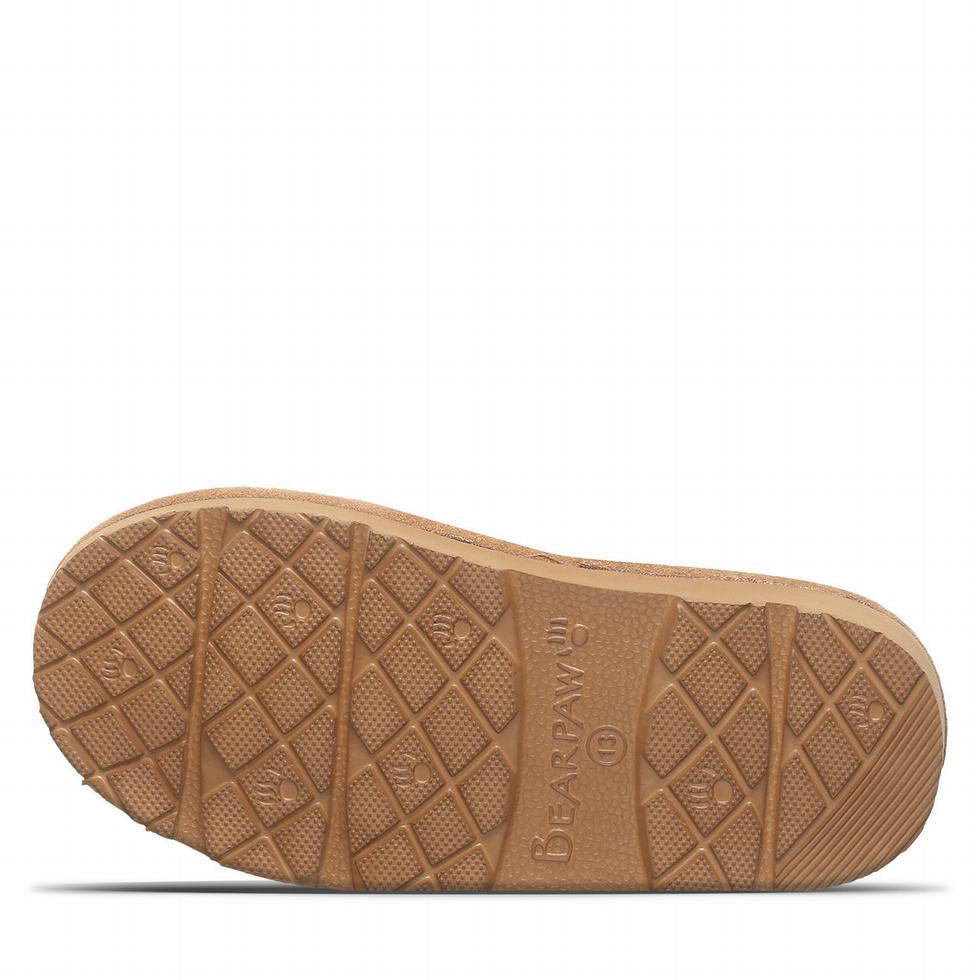 Kids' Bearpaw Loki Youth Slippers Brown | SXK3330CR