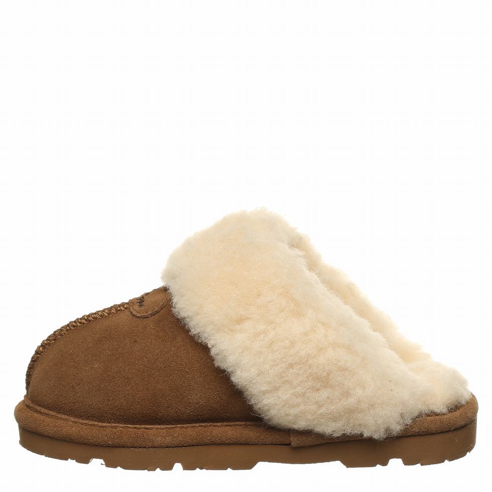 Kids' Bearpaw Loki Youth Slippers Brown | IBO4315QD