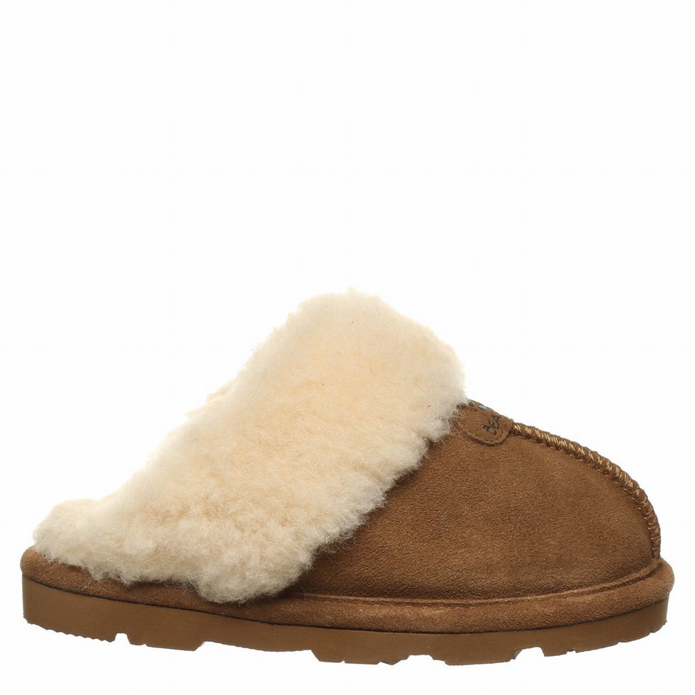 Kids' Bearpaw Loki Youth Slippers Brown | IBO4315QD