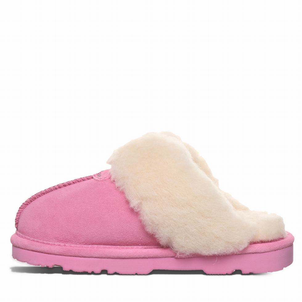 Kids' Bearpaw Loki Youth Slippers Pink | OYE7562WF