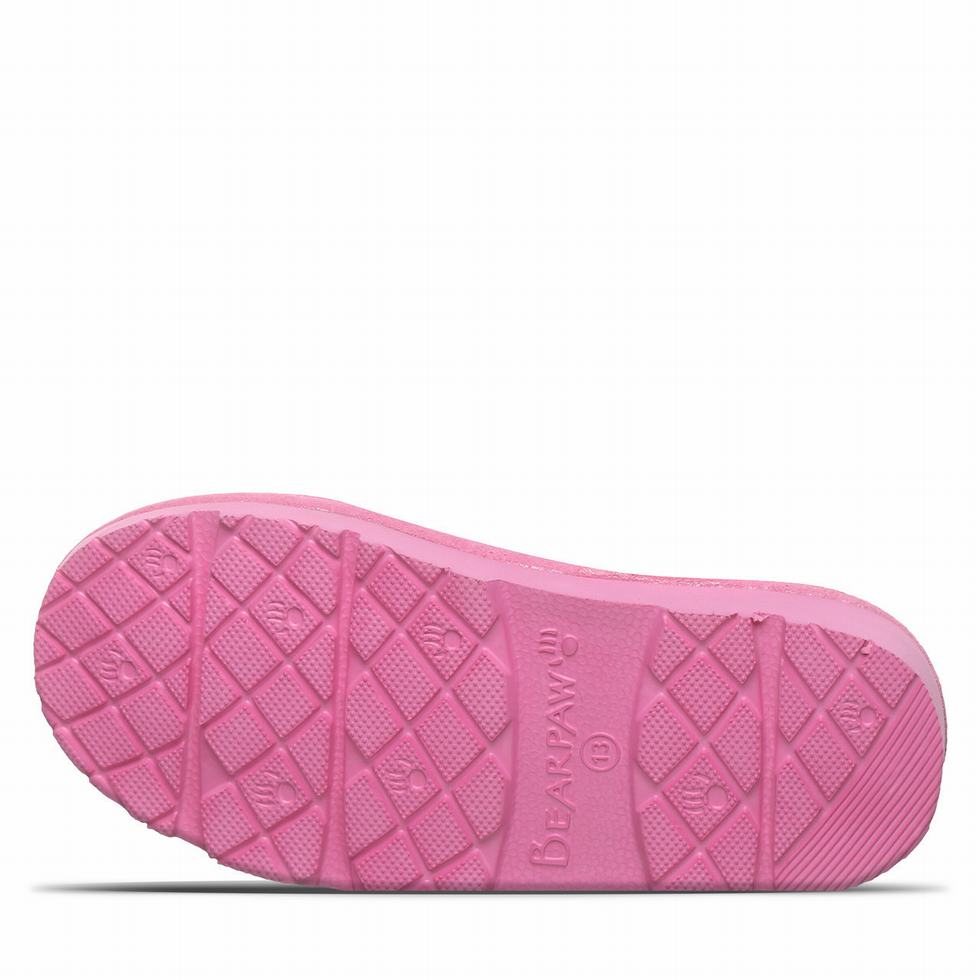 Kids' Bearpaw Loki Youth Slippers Pink | OYE7562WF