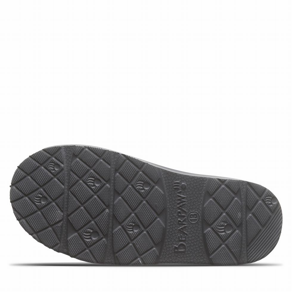 Kids' Bearpaw Martis Youth Slippers Black | BGC8112ET