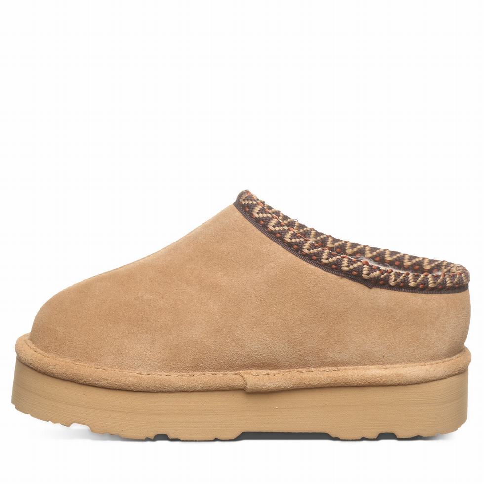 Kids' Bearpaw Martis Youth Slippers Brown | LSP758TB