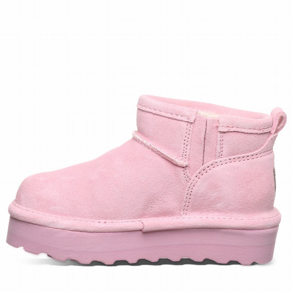 Kids' Bearpaw Retro Shorty Youth Boots Pink | MUS9726QH